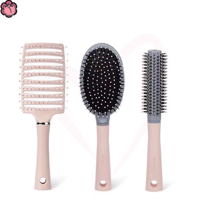 Lược Chải Tóc Massage Da Đầu Màu Sắc Trơn Uốn Cong Tiện Dụng JP3