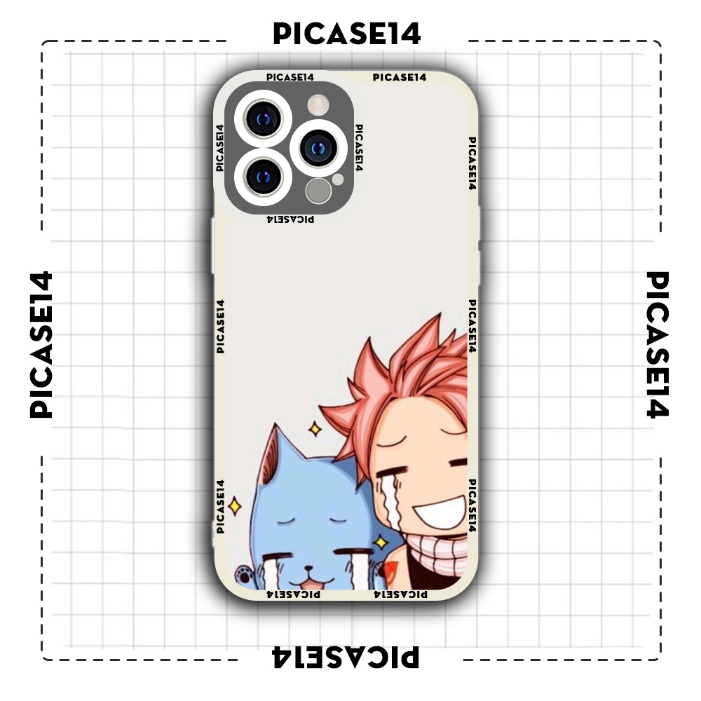 Ốp iphone cạnh vuông Picase14 Anime Fairy Tail chibi stiker 6/6s/7plus/8plus/x/xr/xs/11/12/13/pro/max/plus/promax/14