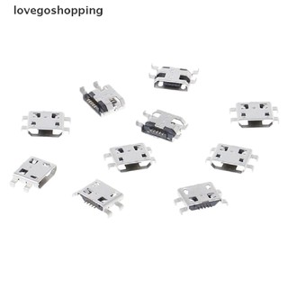 Set 10 đầu nối cổng sạc type b micro usb 5 chấu chuyên dụng
