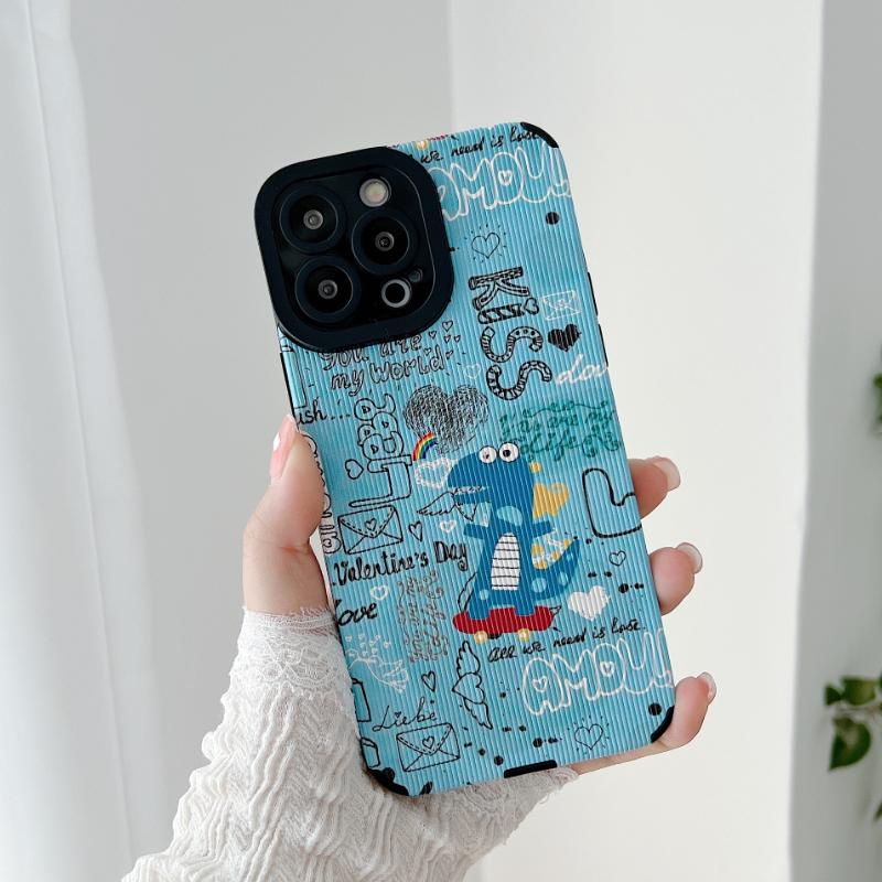 Ốp Điện Thoại Silicon Chống Sốc Hình Khủng Long Cho IPhone 13 Pro Max 11 12 13 14 Pro Max X Xr Xs Max 12 13 Mini 7 8plus