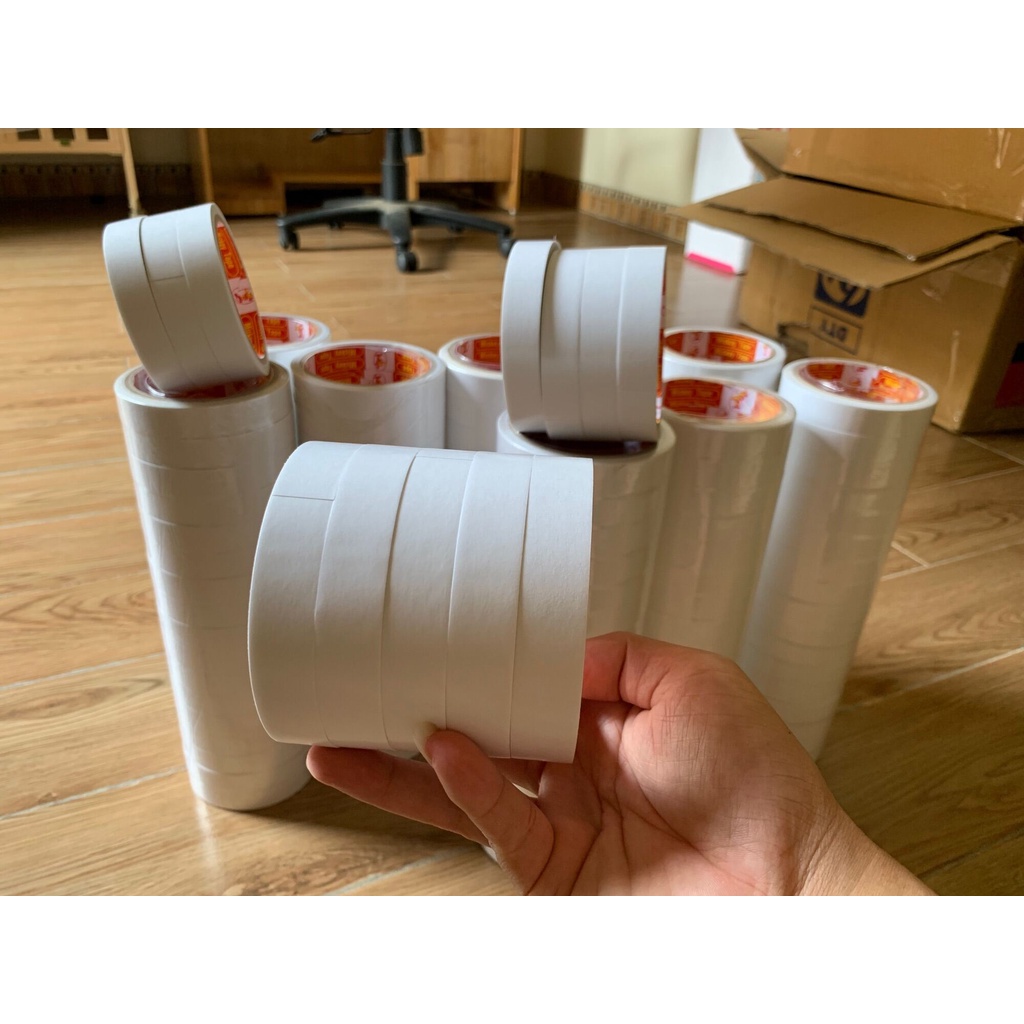 Sale45%  Băng keo 2 mặt siêu dai siêu dính siêu rẻ khổ 5cm x2cm x1cm x 10m