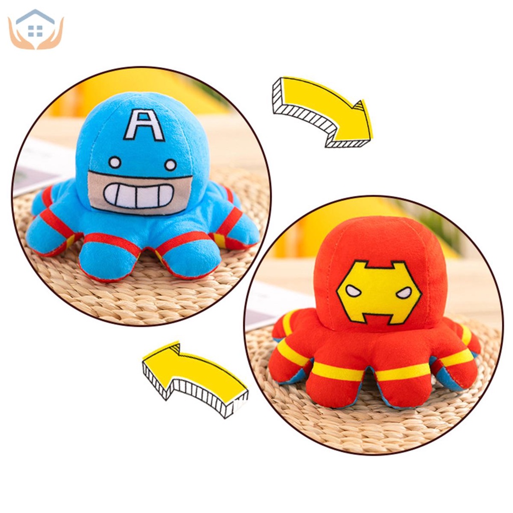 Thú Nhồi Bông Hình Bạch Tuộc / Người Nhện Hai Mặt Lật Cho Bé Tkc6368