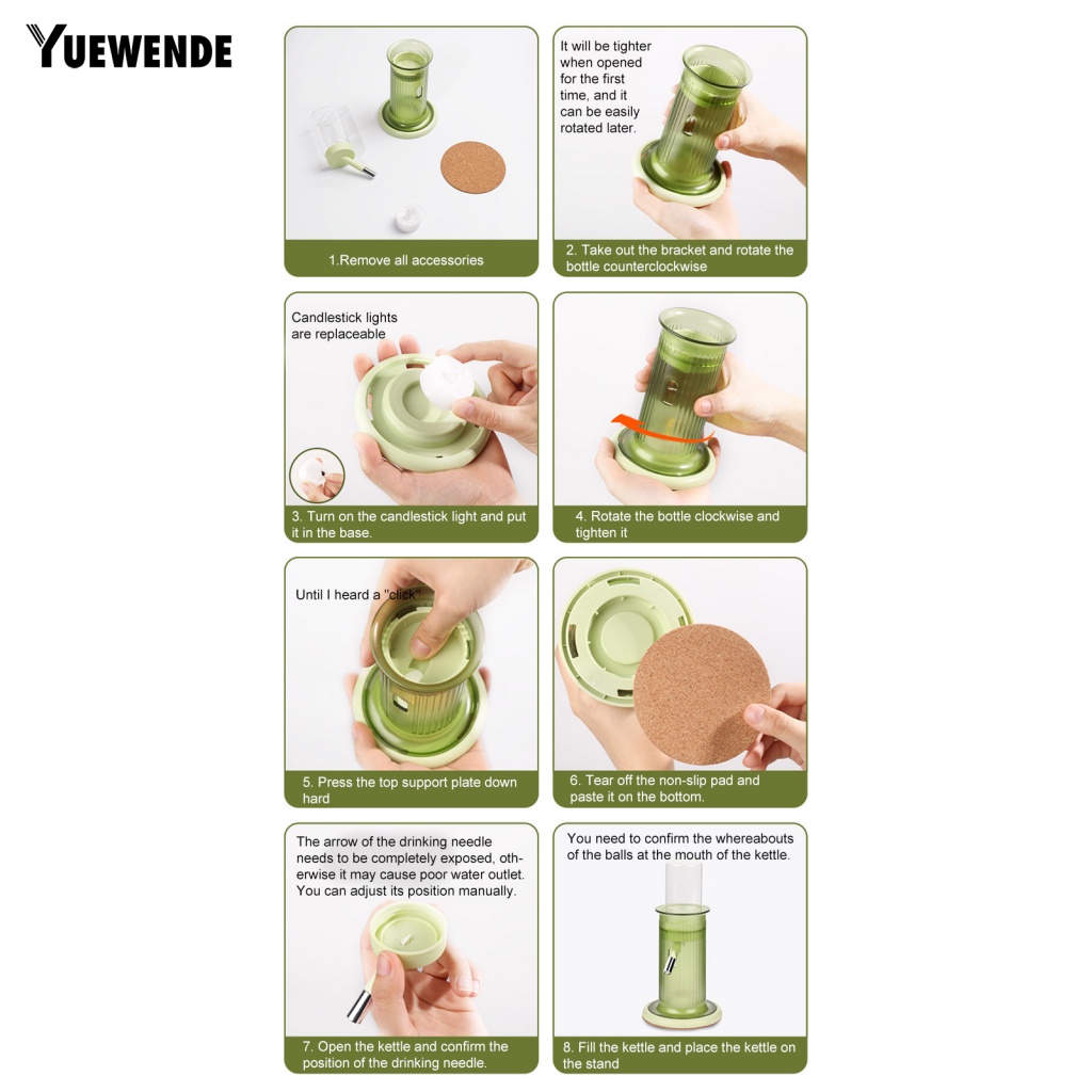 Yue.z Dụng Cụ Cho Thú Cưng Ăn Uống Nhỏ Gọn Nhẹ Sức Chứa Lớn