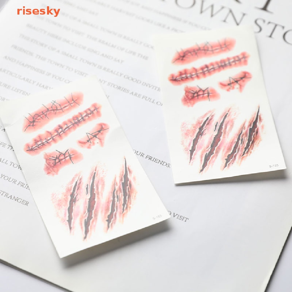 Hình Xăm Dán Tạm Thời Chống Thấm Nước Họa Tiết Halloween