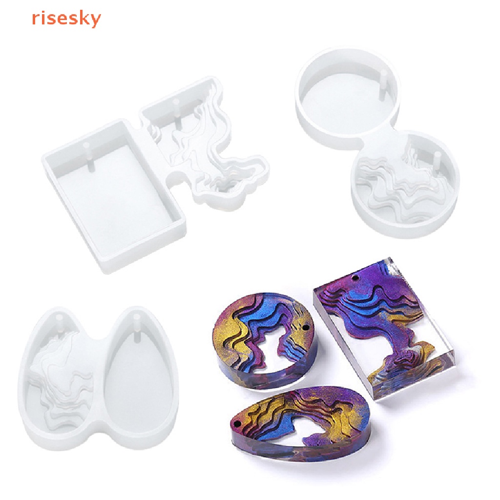 Khuôn Silicone Làm Mặt Dây Chuyền DIY Hình Ngọn Núi Đảo