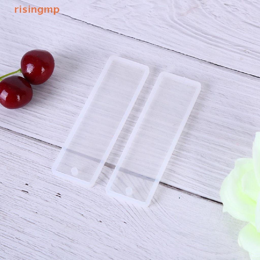 Set 3 Khuôn Silicone Hình Chữ Nhật Làm Thẻ Đánh Dấu Trang Sức DIY