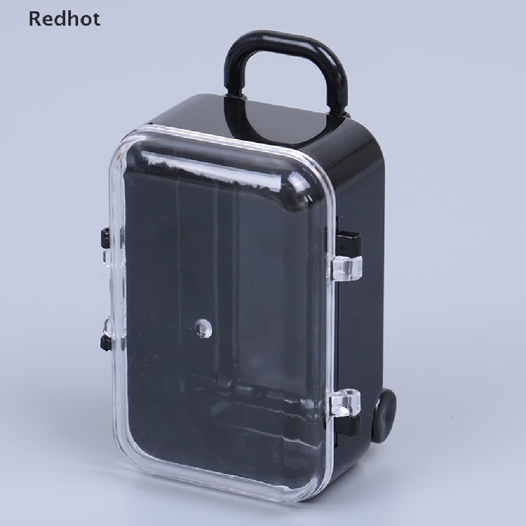 &lt; Redhot &gt; Hộp Hành Lý Lăn Bằng Nhựa Dễ Thương Phụ Kiện Nhà Búp Bê