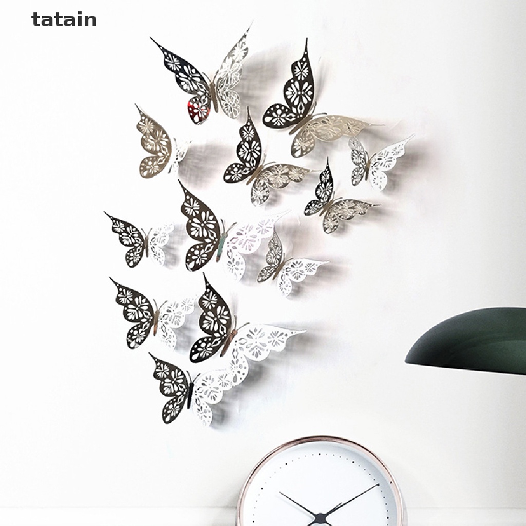 Miếng Dán Tường Hình Bướm 3D Dùng Trang Trí Nhà