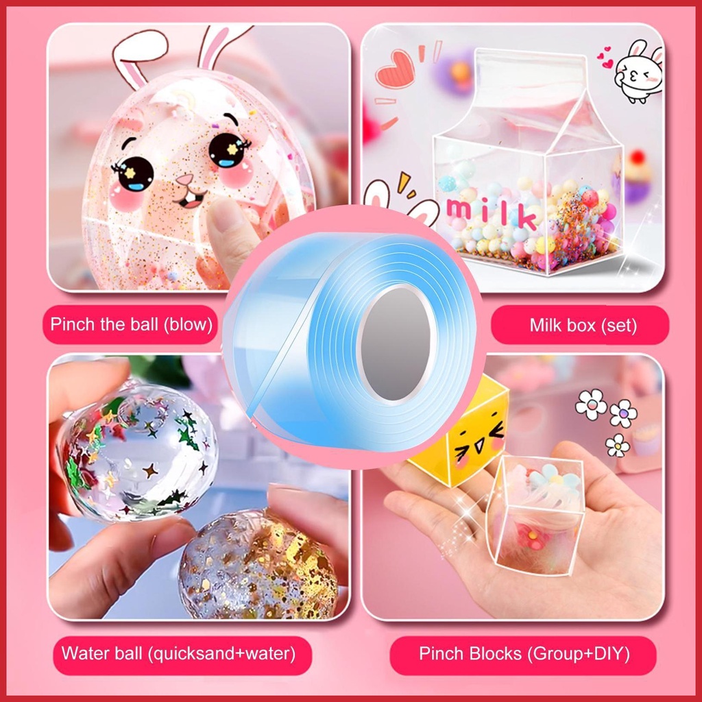 Đồ Chơi Thổi Bong Bóng Nano Siêu Co Giãn DIY Dành Cho Tiệc Tùng