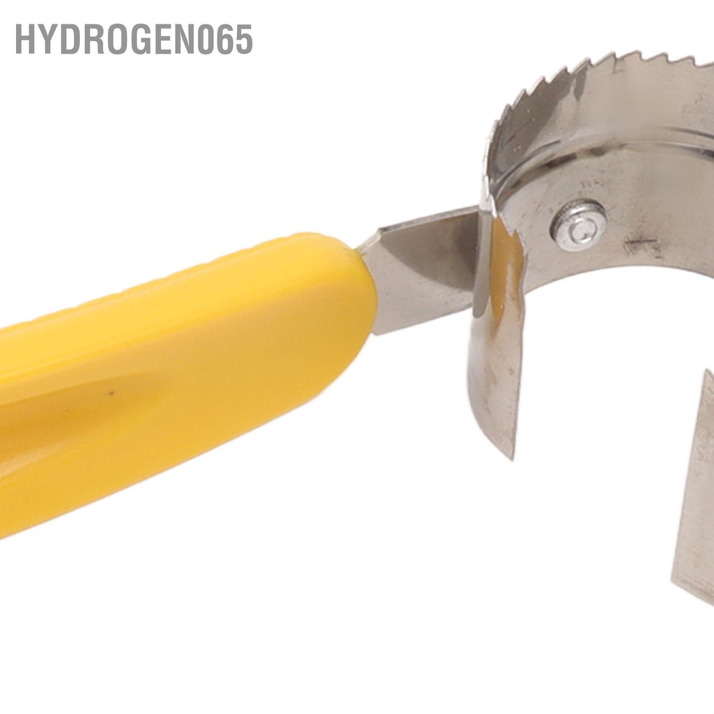 Hydrogen065 4 CÁI Dụng cụ bóc vỏ ngô bằng thép không gỉ Công tước lõi với tay cầm nhựa hình cho nhà bếp