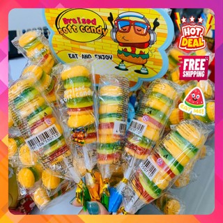 [FreeShip] Kẹo Dẻo HamBurger Que -  Burger ⚡DATE MỚI NHẤT⚡
