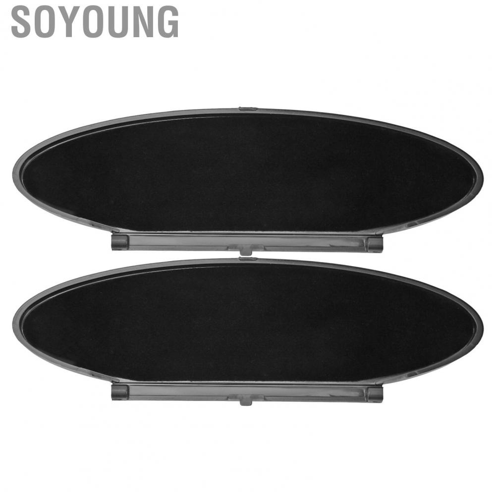 Soyoung 99670142102  Sunvisor Lid Cover Black Stable Performance Sun Visor Mirror Easy Installation for Car