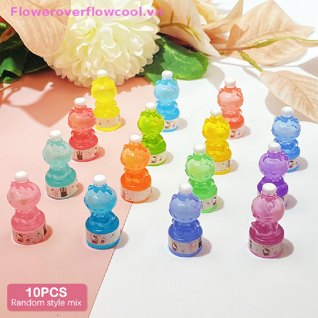 Set 10 Móc Khóa Hình Mèo Dạ Quang Dễ Thương