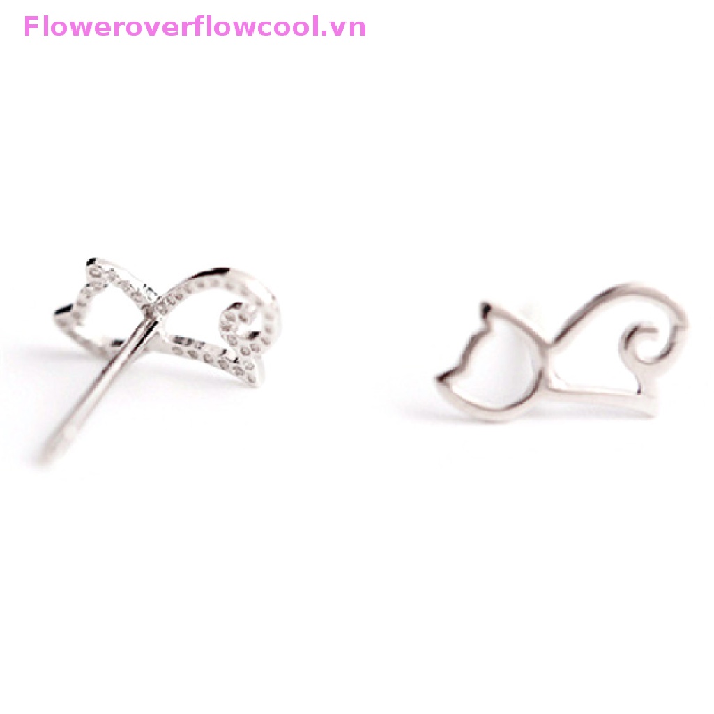 Bông Tai Hình Mèo Dễ Thương Cho Nữ