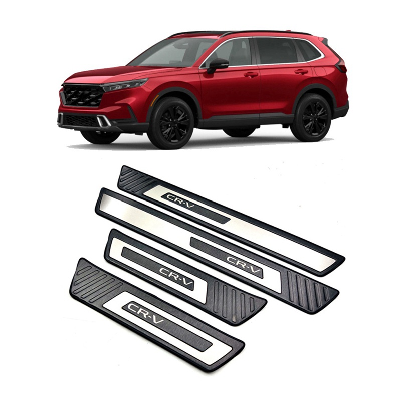 Khung Gắn Bàn Đạp Cửa Trước Sau Bằng Thép Không Gỉ Cho Xe Hơi Honda Cr-V 2023