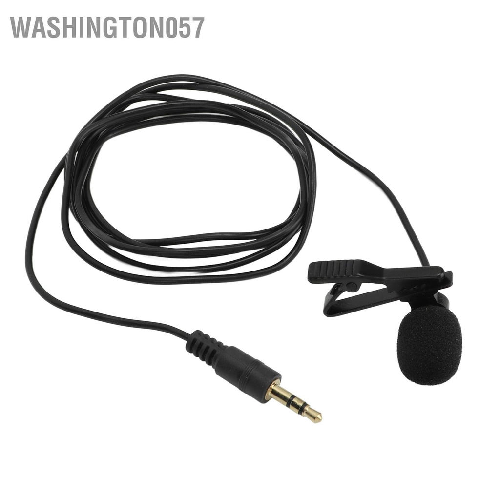 Washington057 Micro Lavalier Giảm tiếng ồn Clip đa hướng trên Mic để phát trực tiếp cuộc phỏng vấn
