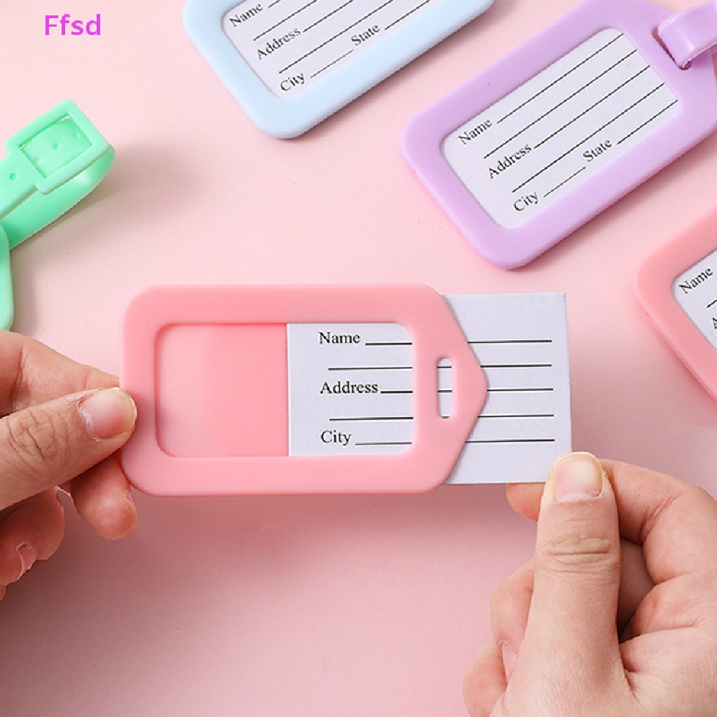 1 Thẻ Ghi Tên Hành Lý Bằng Nhựa Pvc Chống Nước Họa Tiết Hoạt Hình Sáng Tạo Cho Nam Và Nữ