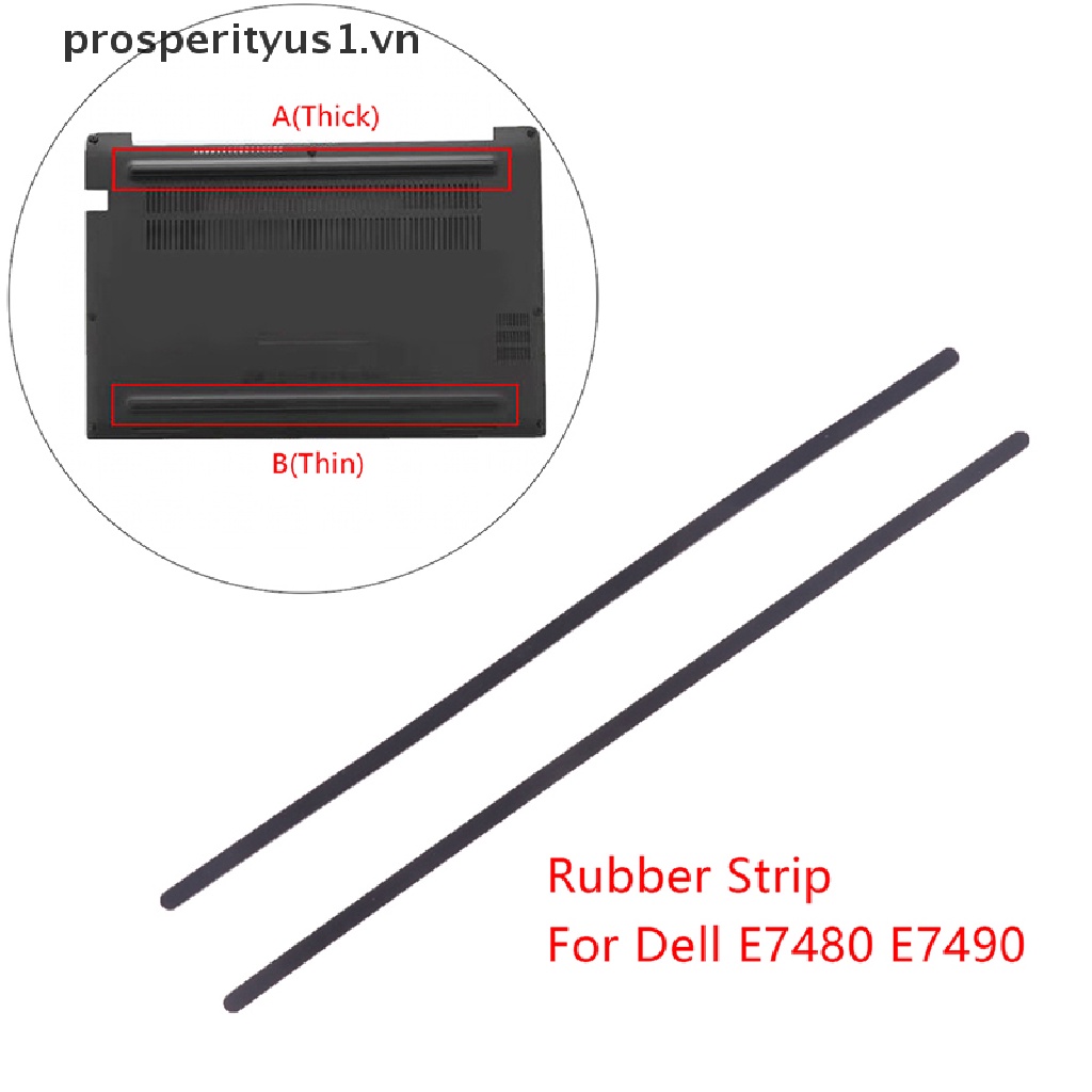 1 / 2 Dải Cao Su Bọc Đáy Laptop Chống Trượt Cho Dell E7480 E7490 prosperityus1