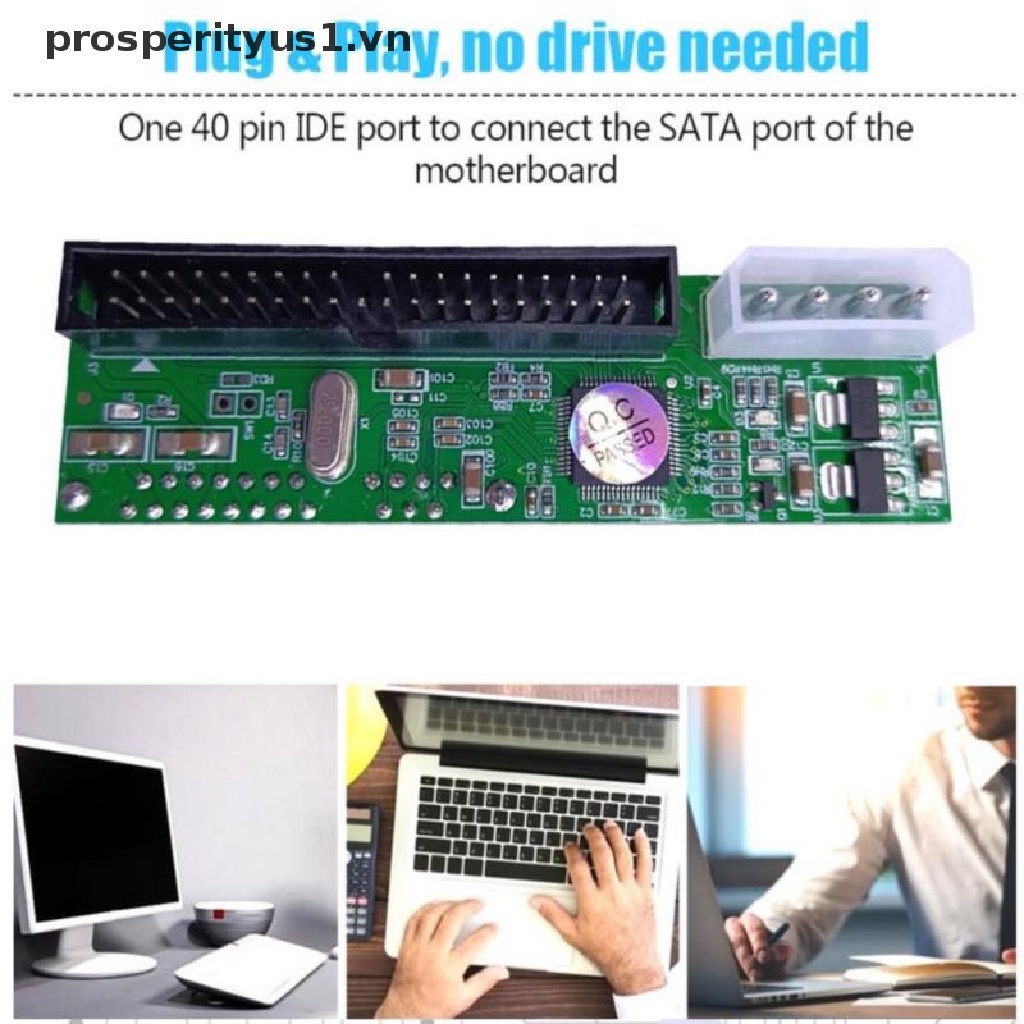 Giắc Chuyển Đổi Sata Sang Pata IDE 1 + 15 Pin 3.5 / 2.5 Sata HDD Chuyên Nghiệp