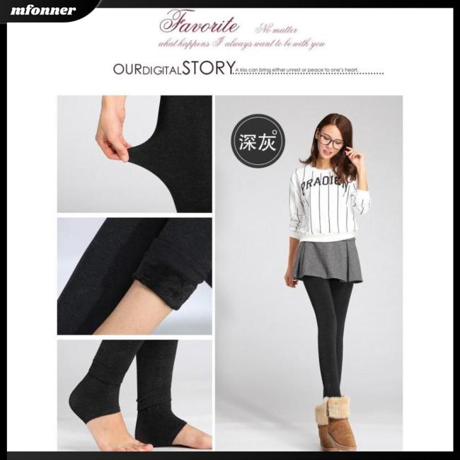 Quần Tất Giữ Ấm Co Giãn Ôm Dáng Cho Nữ