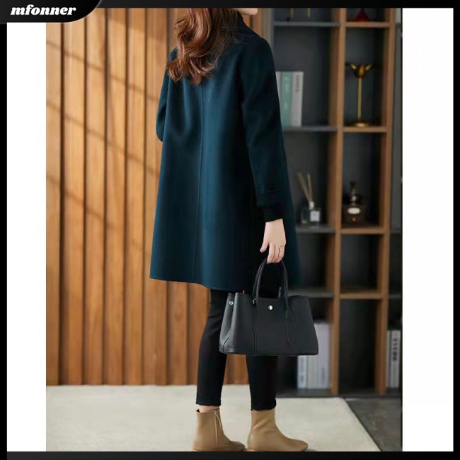 Áo Khoác Giả Len Hai Mặt Màu Sắc Thời Trang Cho Nữ