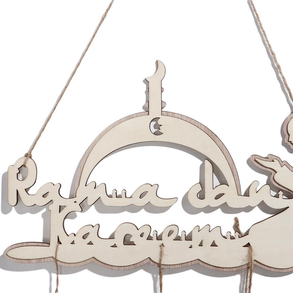 PINEVN Mặt Dây Chuyền Bằng Gỗ Phong Cách Hồi Giáo DIY