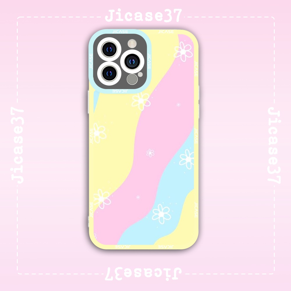 Ốp lưng iphone Cute Case Hoa Cúc Daisy Flower Nền Loang Digital Art Tặng Kèm Phụ Kiện Túi Xách MK Hình Cute Case