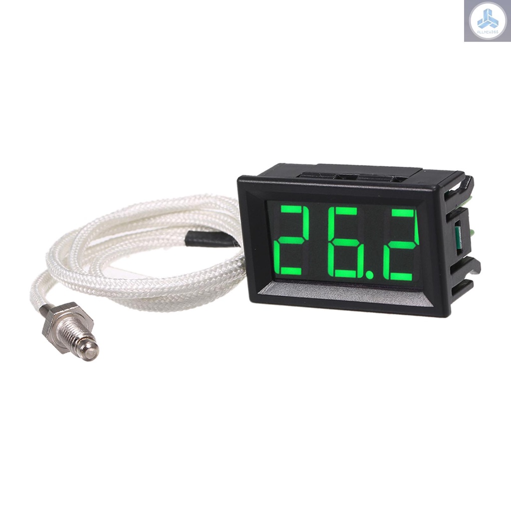 XH-B310 Industrial Digital Thermometer 12V Temperature Meter K-type M6 Thermocouple Tester -30~800℃ Thermograph High Accuracy with LED-Display