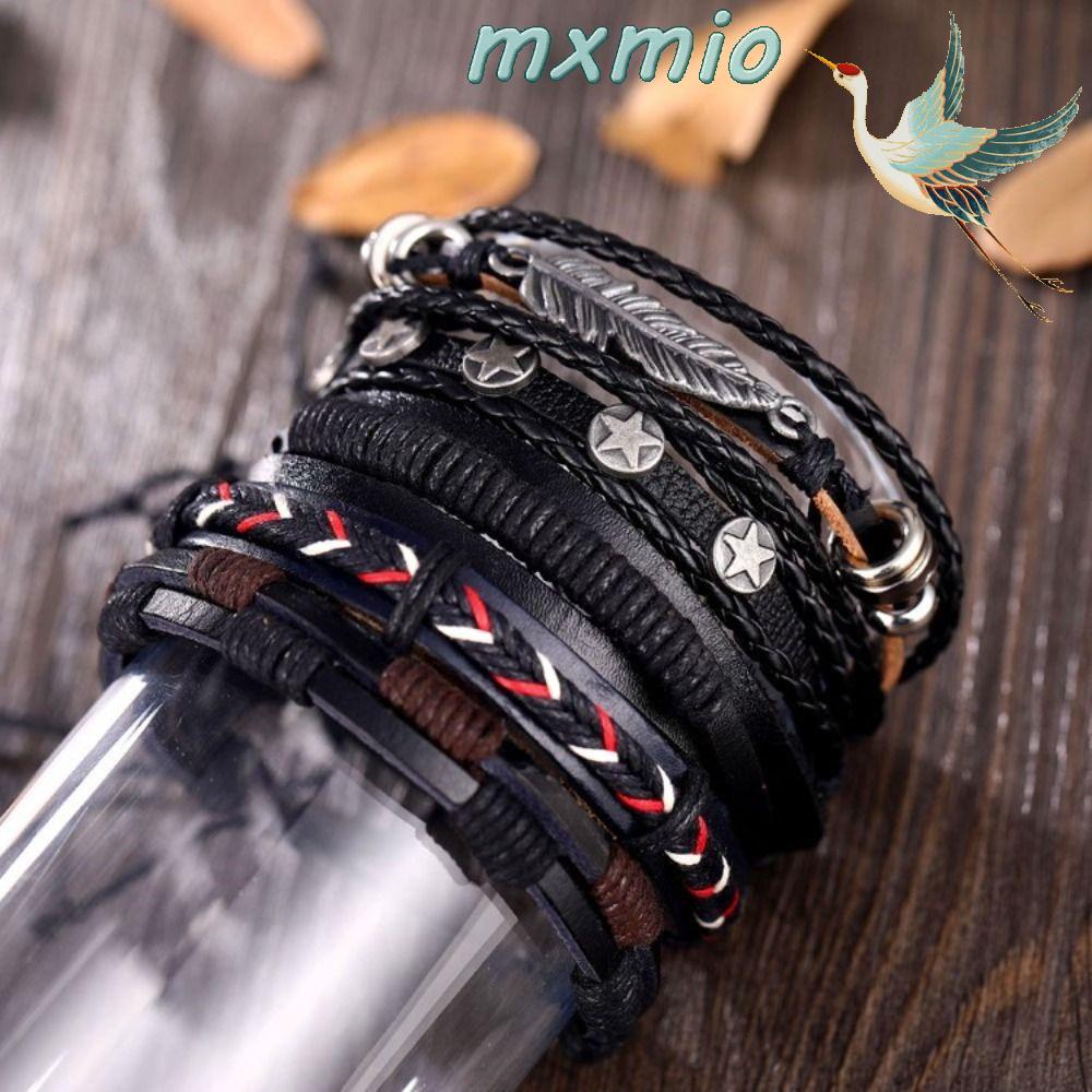 Vòng Tay Da Bện Thủ Công Chống Thấm Nước Phong Cách Hip Hop Hàn Quốc Đơn Giản Cho Nữ