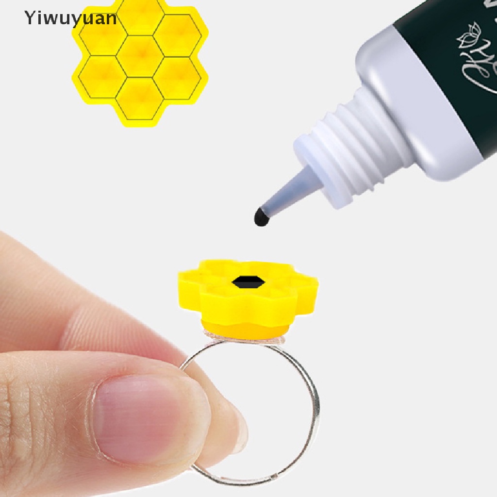 < Yiwuyuan > Túi 100 Giá Đỡ Lông Mi Giả Bằng Nhựa Không Dính Cốc