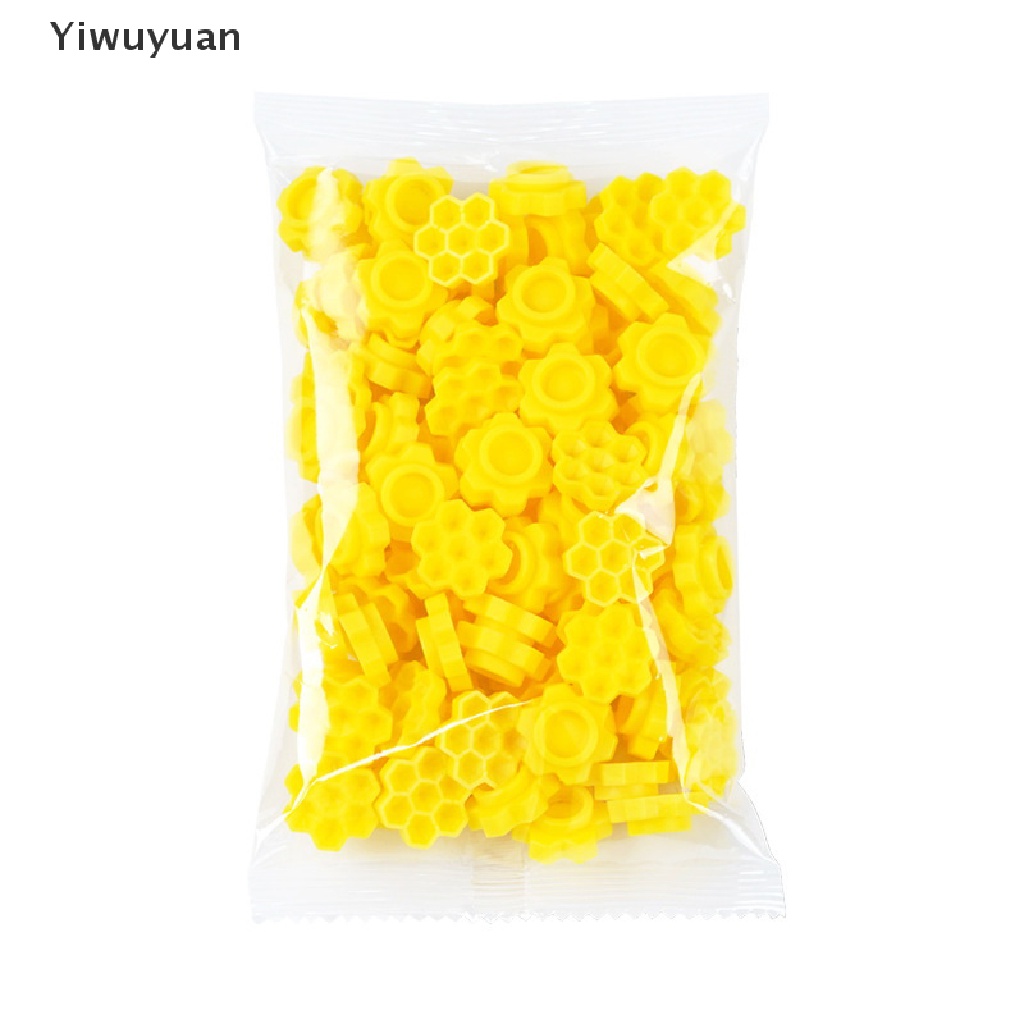 < Yiwuyuan > Túi 100 Giá Đỡ Lông Mi Giả Bằng Nhựa Không Dính Cốc