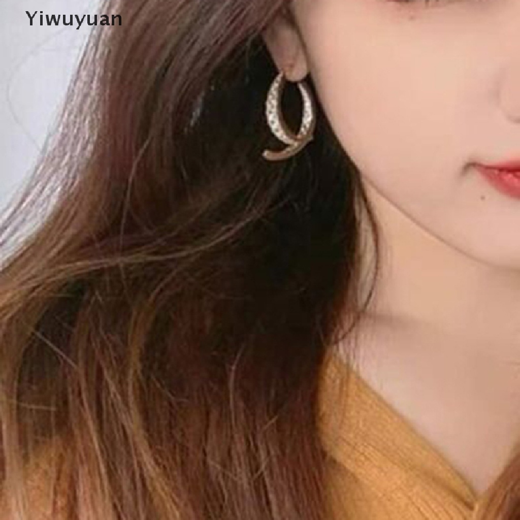 < Yiwuyuan > Bông Tai Cong Chữ Thập Thời Trang Dành Cho Nữ