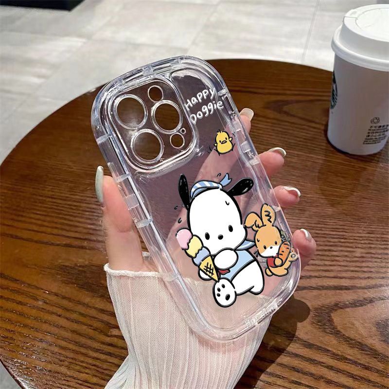 ✅Ốp Điện Thoại Mềm Trong Suốt Họa Tiết Kem / Cún promax 1312 / EHMF Cho Apple Iphone1411 7 Xr Xs 8p / promax