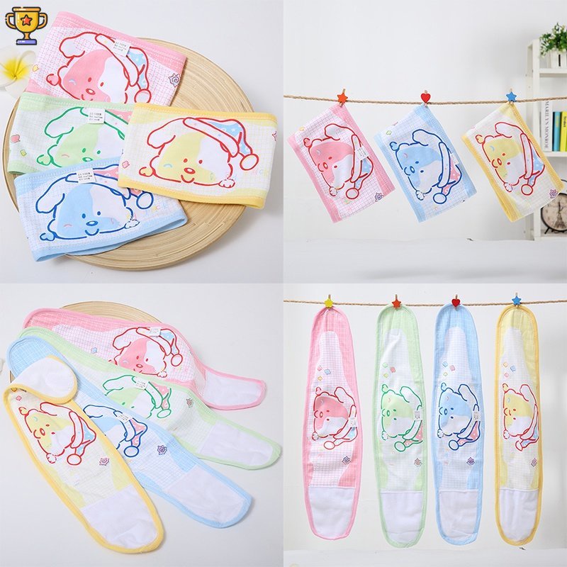 Đai Quấn Bụng Chất Liệu Cotton Mỏng Họa Tiết Hoạt Hình Cho Bé