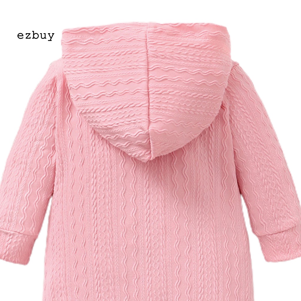 Bộ Đồ Ngủ Liền Thân Bằng Cotton Giữ Ấm Họa Tiết Bắt Mắt Độc Đáo Cho Bé Sơ Sinh