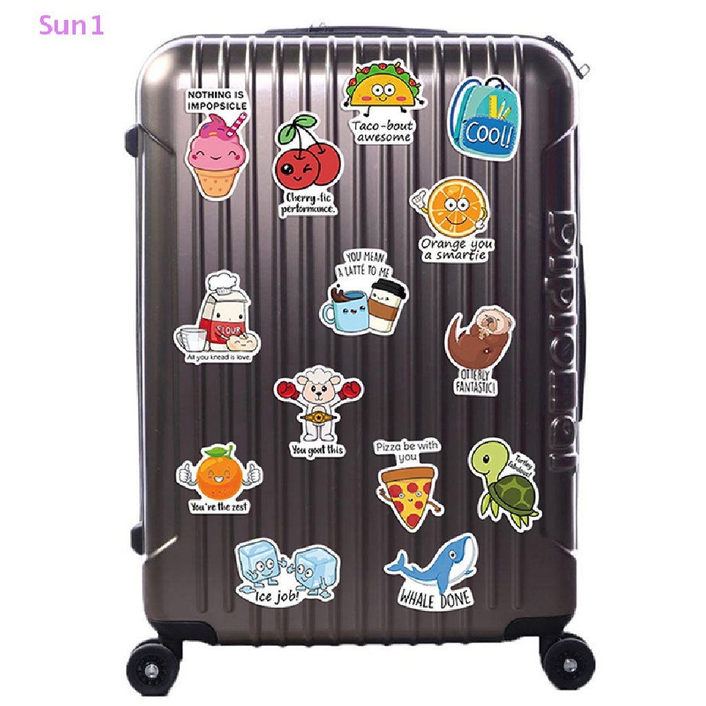 Set 50 Miếng Dán Hoạt Hình Trang Trí Đa Năng