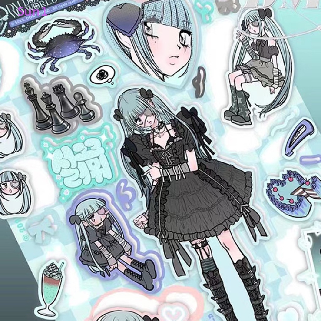 Sun1 &gt; Hình Dán Nhân Vật Hoạt Hình Goo Dễ Thương Dùng Trang Trí Sổ Tay Nhật Ký Điện Thoại Di Động