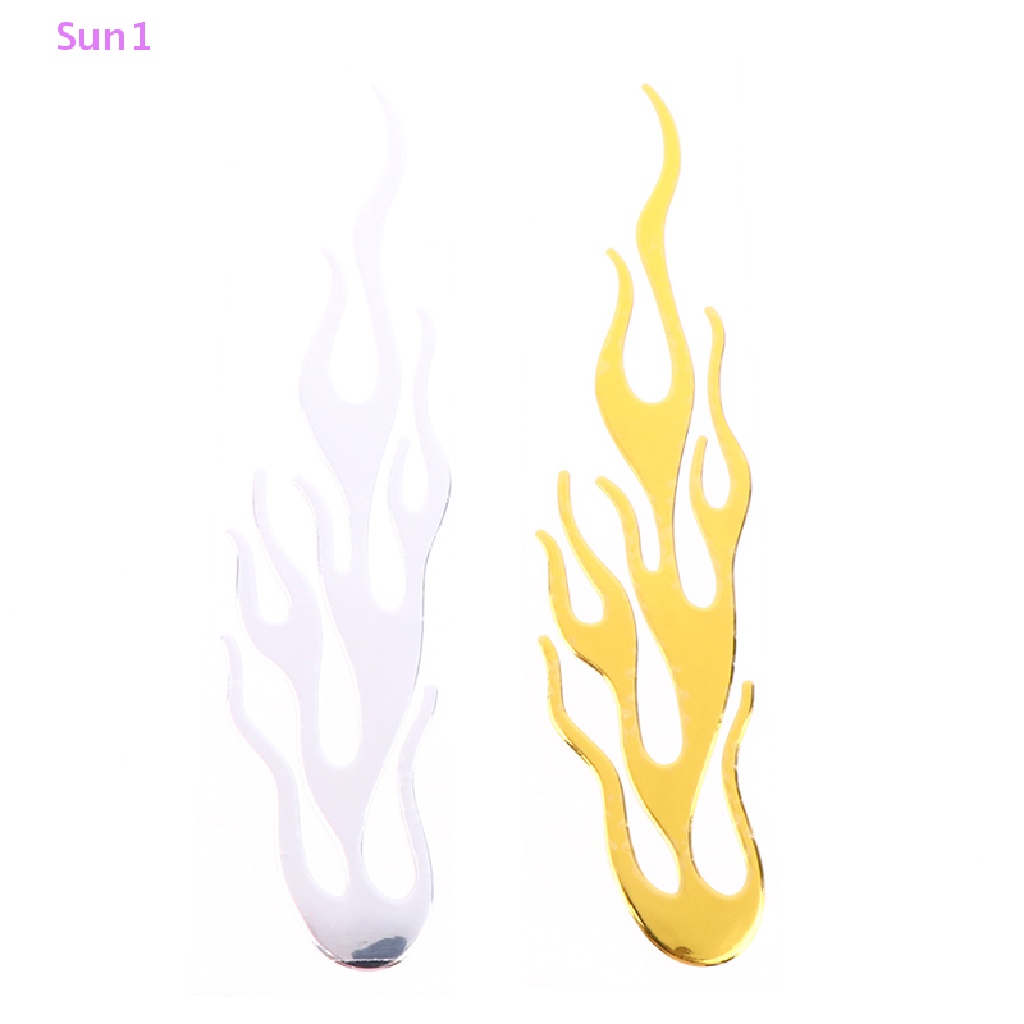 Đề Can Vinyl Phản Quang Họa Tiết Ngọn Lửa 3d Trang Trí Xe Hơi Xe Máy Sun1 > 20 * 4CM