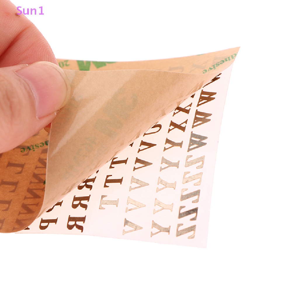 Set 3 Miếng Dán Hình Chữ Cái 3mm Trang Trí Đa Năng Tiện Dụng