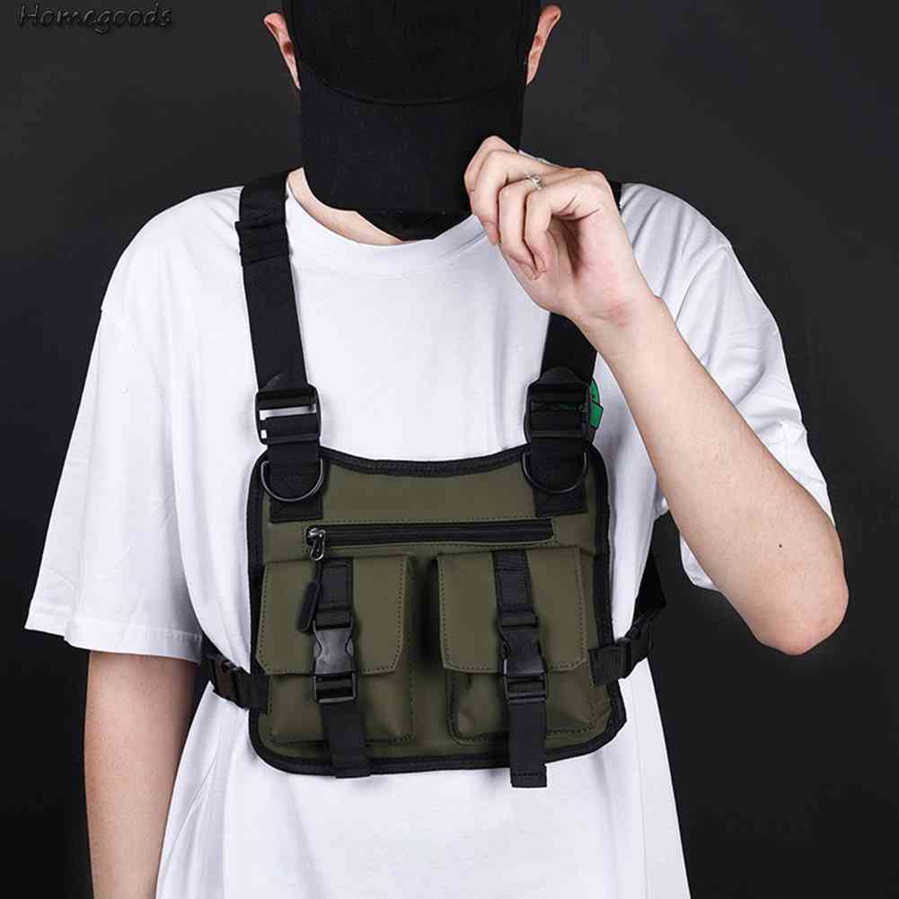 {COD} Túi Đeo Trước Ngực Đa Năng Phong Cách Hip hop Đường Phố Cho Nam [homegoods.vn]