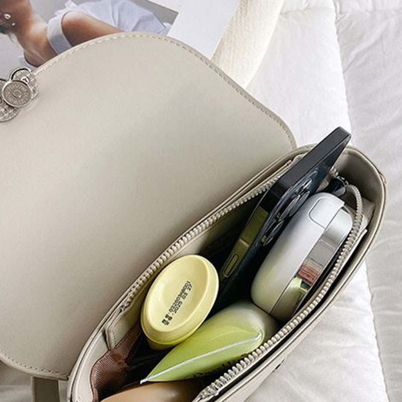 Túi Đeo Vai Hình Vuông Cỡ Nhỏ Phối Dây Đeo Sợi Xích Phong Cách Hàn Quốc Thời Trang Cho Nữ