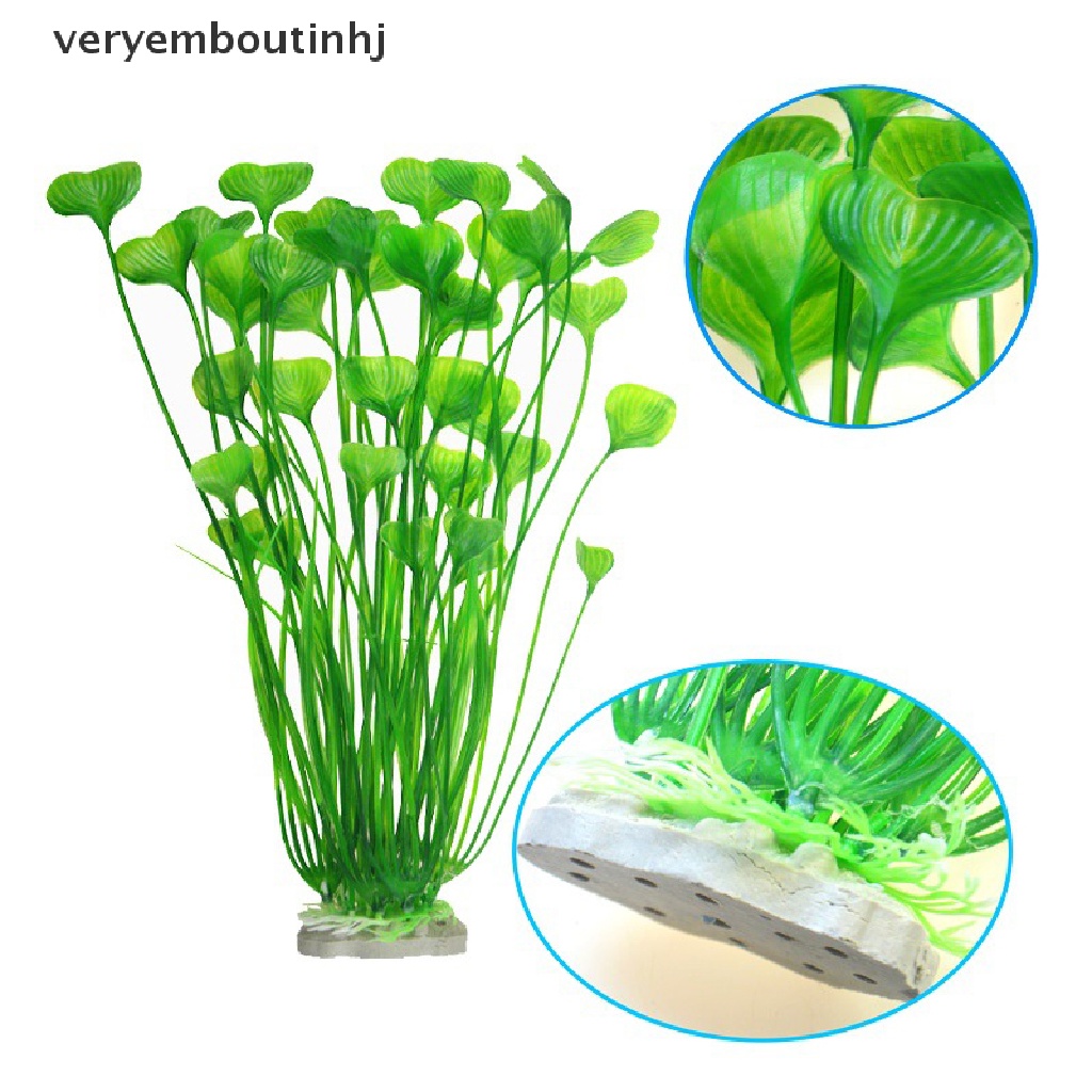 1 Cây Cảnh Giả Bằng Nhựa Trang Trí Bể Cá 30cm