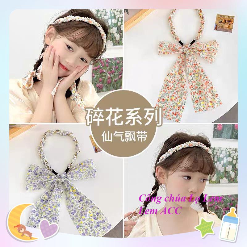 Bờm tóc cho bé gái, băng đô tóc tết đá điệu đà xinh xắn cho bé  L030