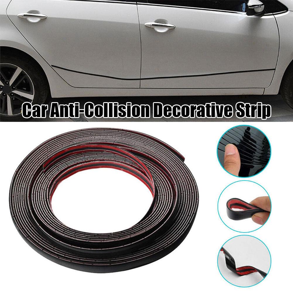 Dải Dán Bảo Vệ Cửa Xe Hơi Bằng Cờ Rôm Màu Đen Sang Trọng Tiện Dụng V5M