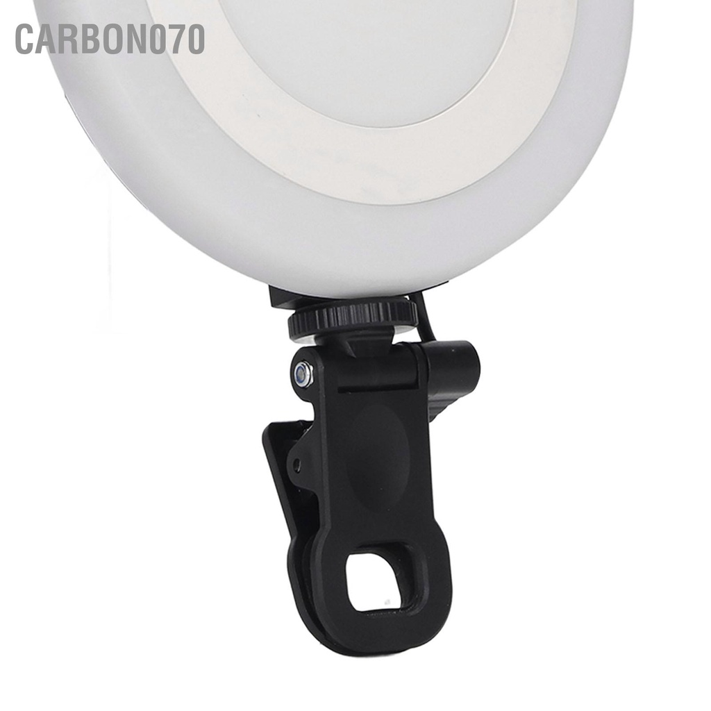 Carbon070 Hội Nghị Video 5.5in Lấp Đầy Đèn LED Vòng 3 Chế Độ 10 ​​Cấp Nguồn USB Máy Tính Để Bàn RBG Laptop Kẹp