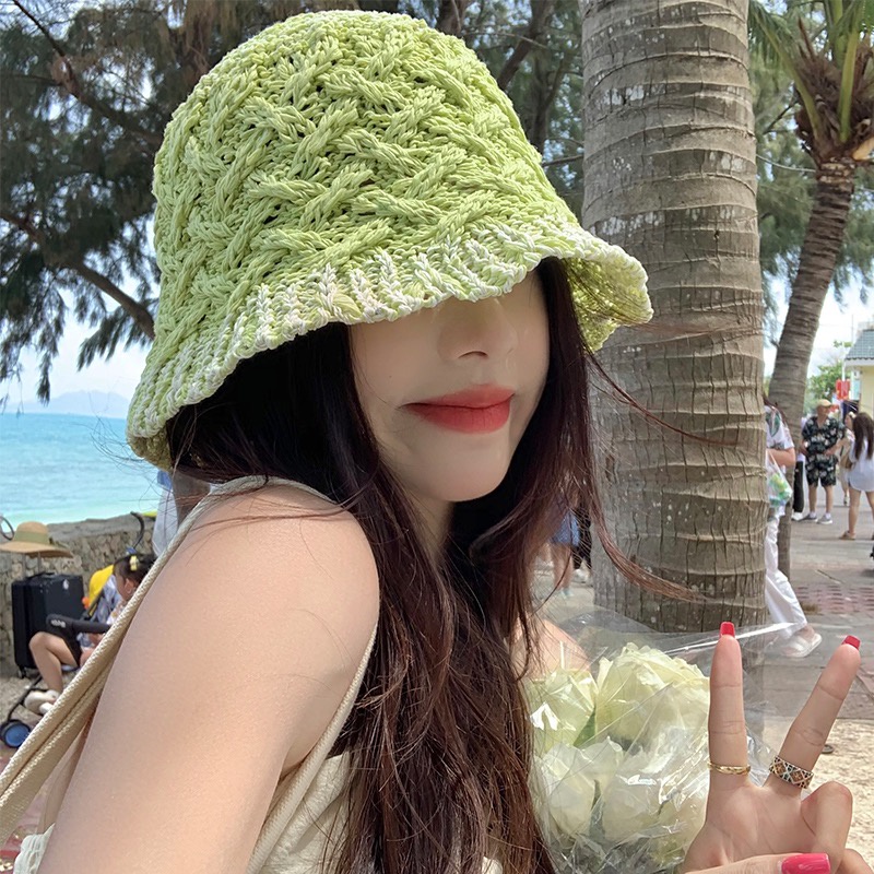 Nón Tai Bèo Kiểu Dây Bện Thoáng Khí Thời Trang Mùa Hè