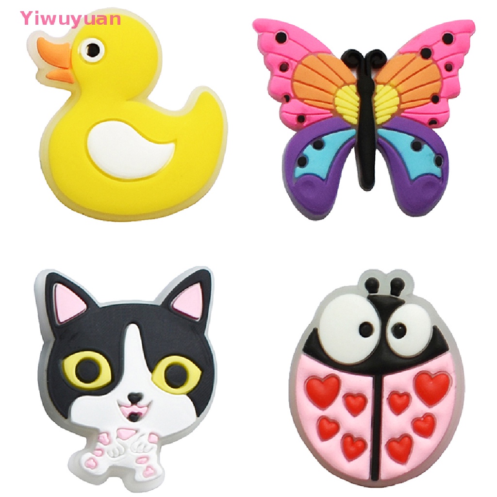 1 Phụ Kiện Trang Trí Giày Hình Cá Dạ Quang Bằng PVC Mới