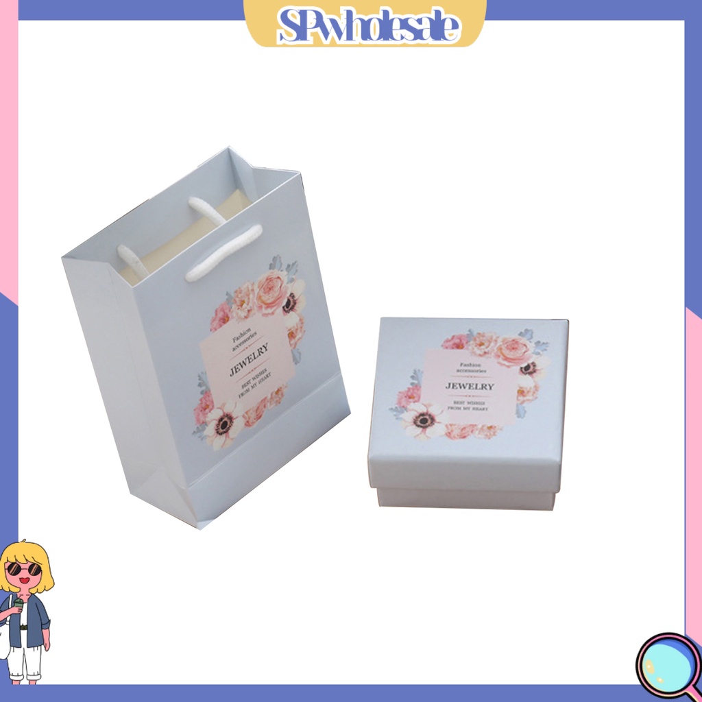 &lt;SPwholesale&gt; Hộp Quà Có Túi Xốp Đựng Trang Sức In Hoa Nhiều Màu Sắc Đa Năng Nhỏ Gọn Làm Quà Tặng Đám Cưới