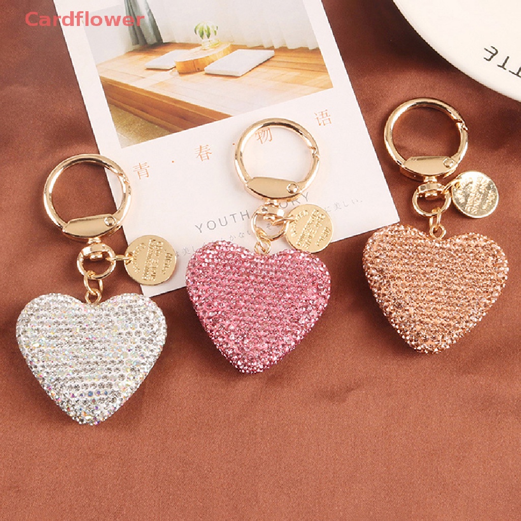 Móc Khóa Trái Tim Đính Đá Thời Trang Mới