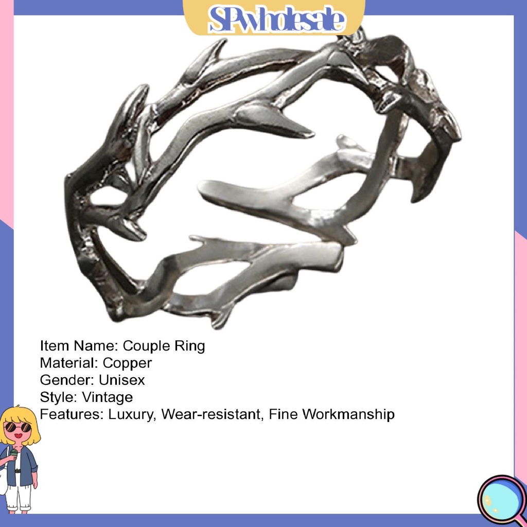 <SPwholesale> Nhẫn Đeo Ngón Tay Phong Cách Punk Hiphop Punk Cổ Điển Có Thể Điều Chỉnh Dành Cho Nam